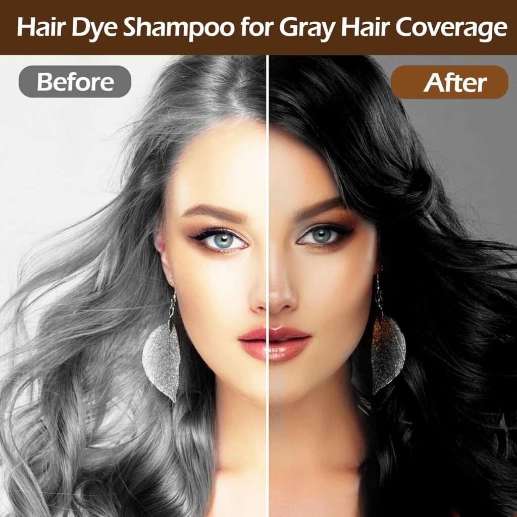 Belle Vita Trends “Natiijooyinka isticmaalka Hair Dye Shampoo 3-in-1 ee timaha caddaanka iyo dhacaya”